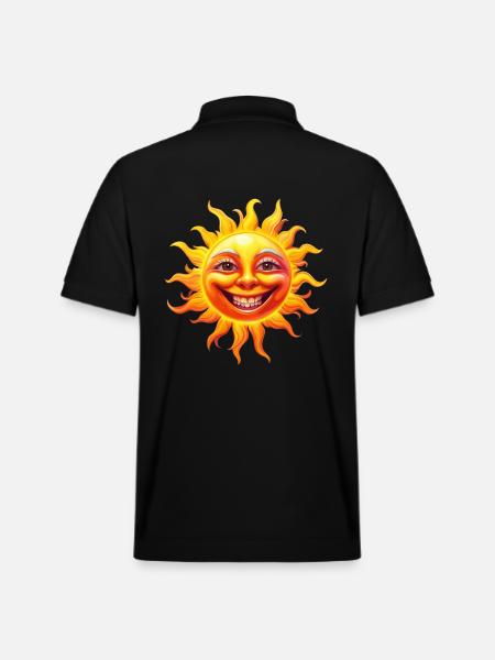 Sunsmile - Stanley/Stella Unisex Organic Polo Shirt PREPSTER - black
