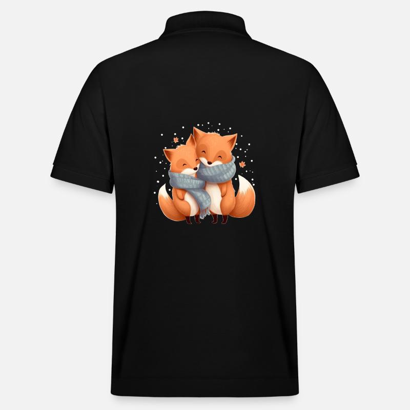 Füchse - Stanley/Stella Unisex Bio-Poloshirt PREPSTER - Schwarz