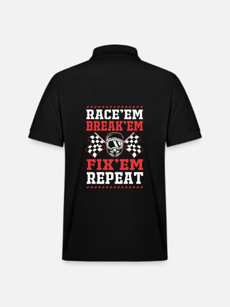 Drag Race - Stanley/Stella Unisex Organic Polo Shirt PREPSTER - black