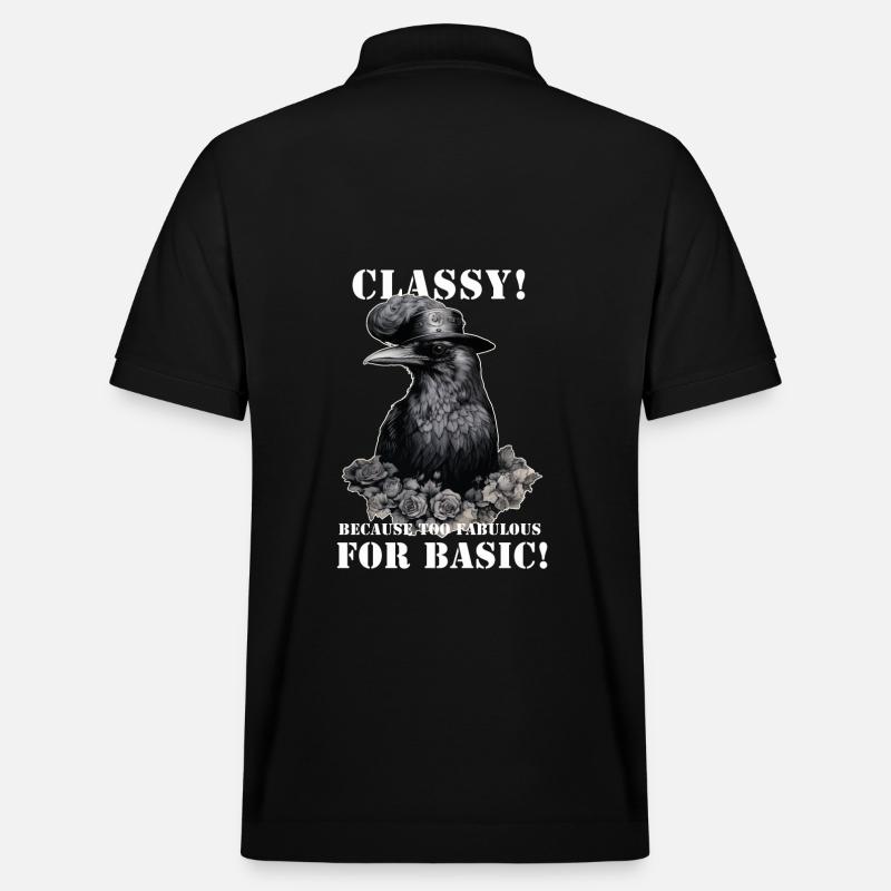 Corbeau steampunk - Polo PREPSTER bio Stanley/Stella Unisexe - noir