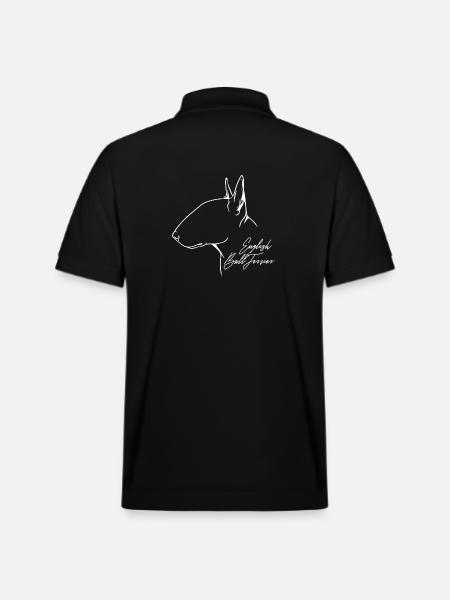 English Bull Terrier Profile Dogs Dog Wilsigns - Stanley/Stella Unisex Organic Polo Shirt PREPSTER - black