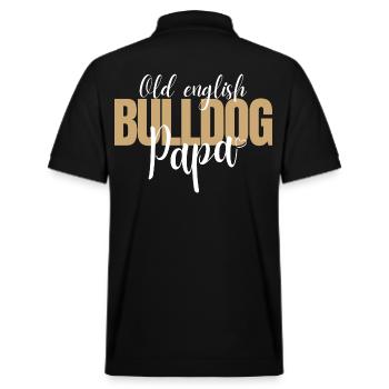 Bulldog DAD Bulldog Bulldogs DAD - Polo PREPSTER bio Stanley/Stella Unisexe - noir - Dos - Andy (188cm)