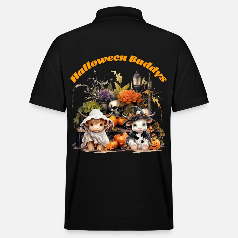 Halloween Buddys - Stanley/Stella Unisex Bio-Poloshirt PREPSTER - Schwarz
