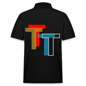 T Initial - Polo PREPSTER bio Stanley/Stella Unisexe - noir - Dos - Andy (188cm)