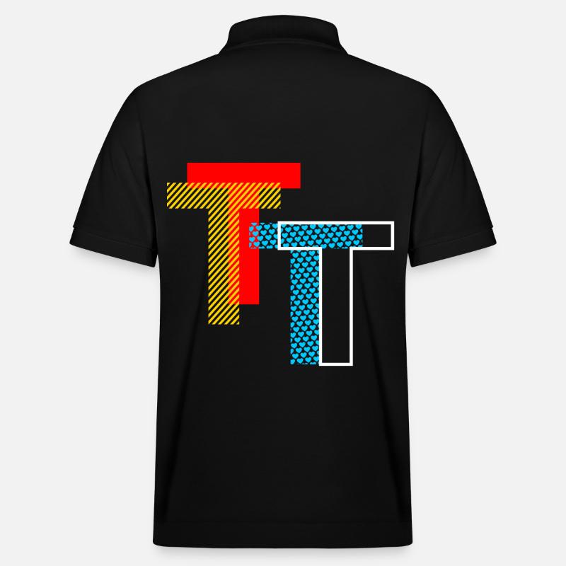 T Initial - Stanley/Stella Unisex Bio-Poloshirt PREPSTER - Schwarz