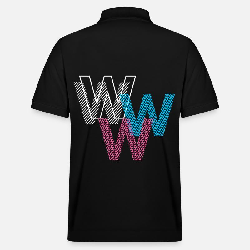 W Buchstabe - Stanley/Stella Unisex Bio-Poloshirt PREPSTER - Schwarz