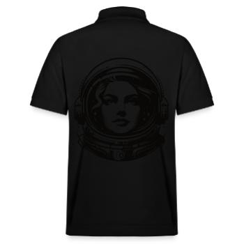 Astronauten, Cosmonaut – Eroberer des Weltalls - Stanley/Stella Unisex Bio-Poloshirt PREPSTER - Schwarz - Hinten - Andy (188cm)