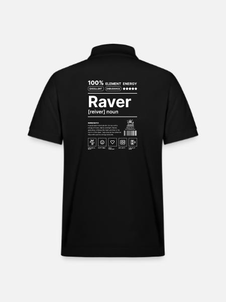 Raver-Lebensstil Weiß - Stanley/Stella Unisex Bio-Poloshirt PREPSTER - Schwarz