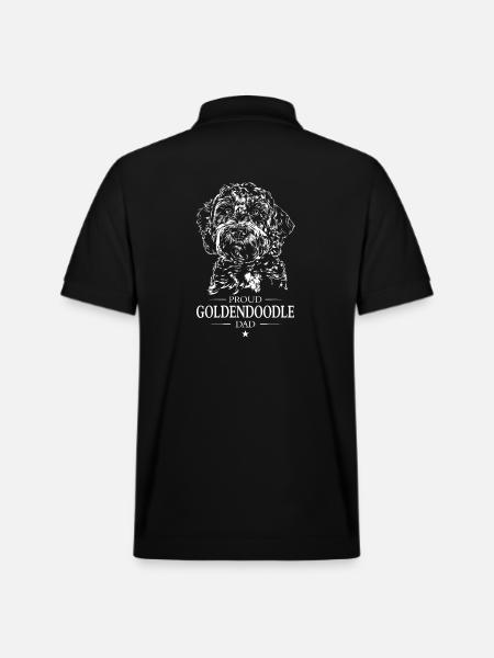 Goldendoodle Dad Dog Dog Wilsigns - Stanley/Stella Unisex Organic Polo Shirt PREPSTER - black