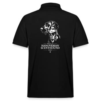 Hanovrien Scenthound Papa Chiens Chiens de chasse Wilsigns - Polo PREPSTER bio Stanley/Stella Unisexe - noir - Dos - Andy (188cm)