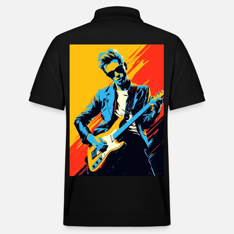 Pop-Art-Rocker - Stanley/Stella Unisex Bio-Poloshirt PREPSTER - Schwarz