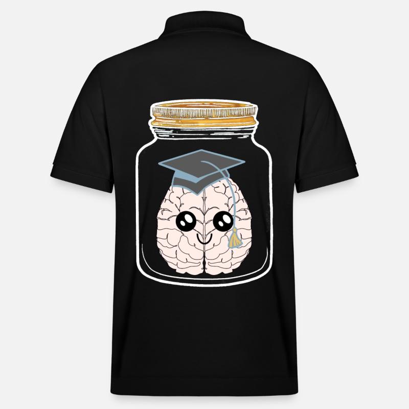 Inteligenz Einweckglas Studenten Studierter Geek - Stanley/Stella Unisex Bio-Poloshirt PREPSTER - Schwarz