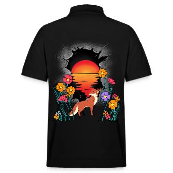 Nature Renard Renards Conte de fées Conte de fées Personnage Enfants - Polo PREPSTER bio Stanley/Stella Unisexe - noir - Dos - Andy (188cm)