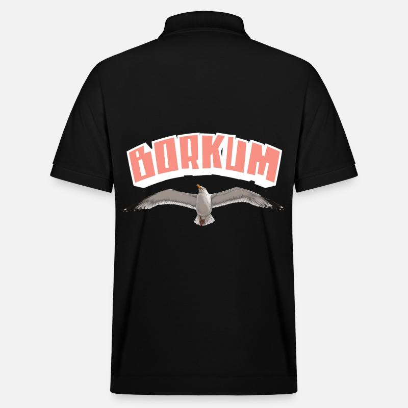 Mouette de Borkum - Polo PREPSTER bio Stanley/Stella Unisexe - noir