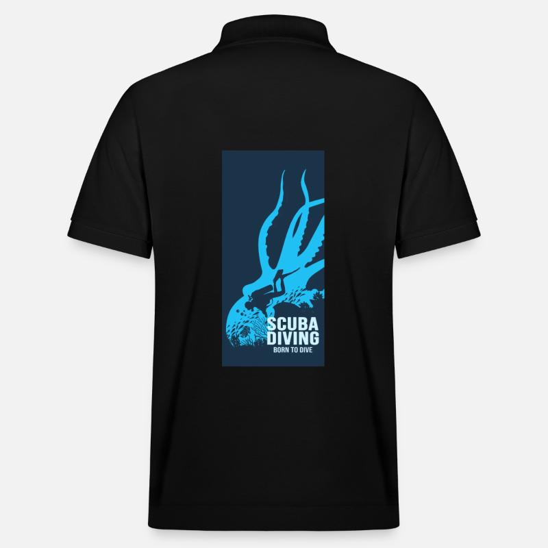 Scuba Diving Diver Diver - Stanley/Stella Unisex Bio-Poloshirt PREPSTER - Schwarz