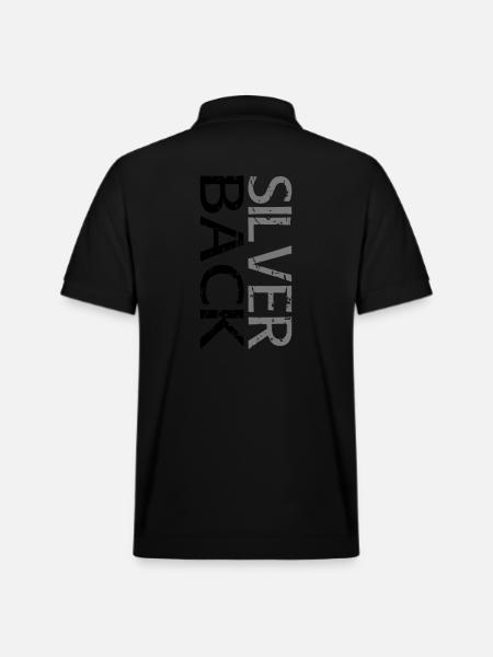 SILVERBACK (Zweizeilig) - Stanley/Stella Unisex Bio-Poloshirt PREPSTER - Schwarz
