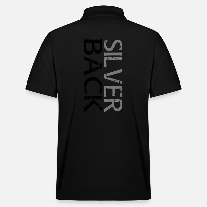 SILVERBACK (Zweizeilig) - Stanley/Stella Unisex Bio-Poloshirt PREPSTER - Schwarz