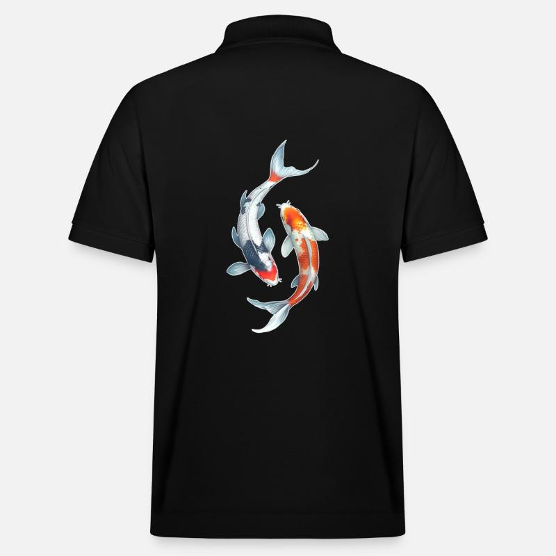 Carpe koï - Polo PREPSTER bio Stanley/Stella Unisexe - noir