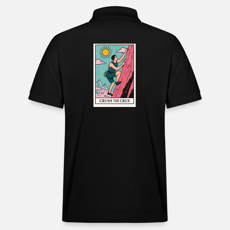Motif de rocher aventureux - Polo PREPSTER bio Stanley/Stella Unisexe - noir
