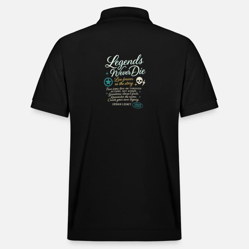 Urban Legacy Spruch Shirt - Stanley/Stella Unisex Bio-Poloshirt PREPSTER - Schwarz