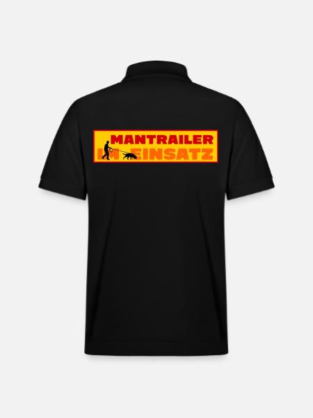 Mantrailer im Einsatz (Mann) - Stanley/Stella Unisex Bio-Poloshirt PREPSTER - Schwarz