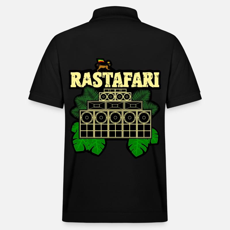 Système audio rastafari - Polo PREPSTER bio Stanley/Stella Unisexe - noir