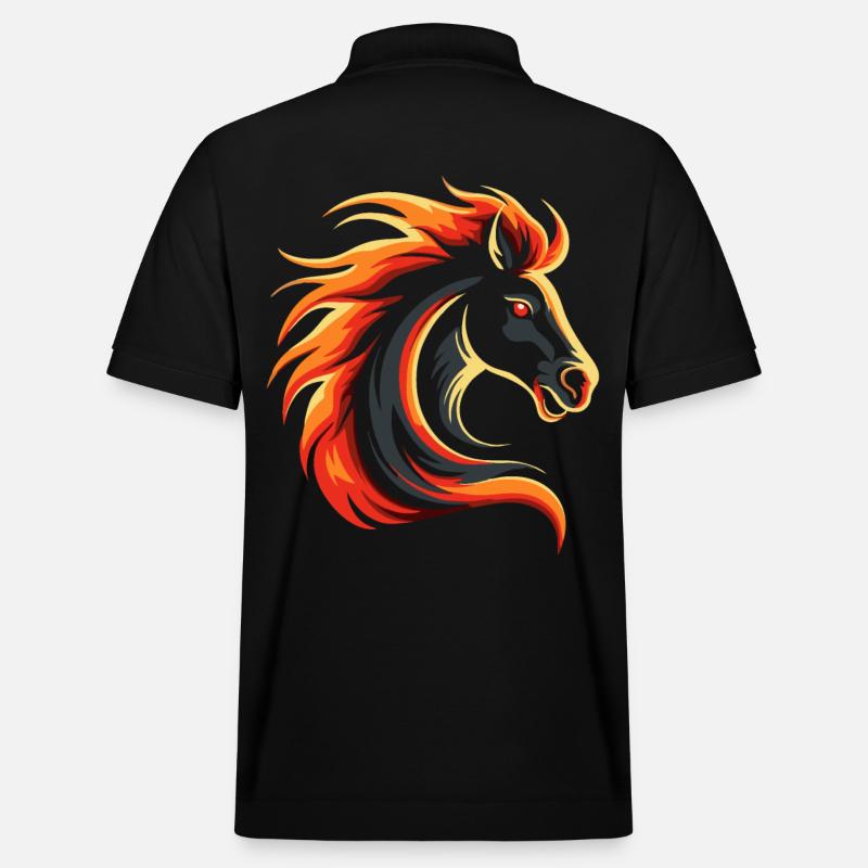 Das coolste Pferd - Stanley/Stella Unisex Bio-Poloshirt PREPSTER - Schwarz