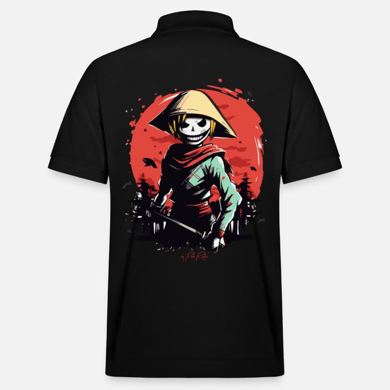 Slender Rizfarmer Zombie Samouraï - Polo PREPSTER bio Stanley/Stella Unisexe - noir