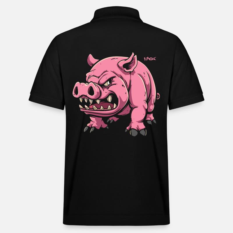 Cochon mignon de compagnie - Polo PREPSTER bio Stanley/Stella Unisexe - noir