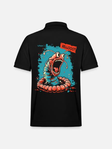 Hello, indignant, legitimate worm - Stanley/Stella Unisex Organic Polo Shirt PREPSTER - black