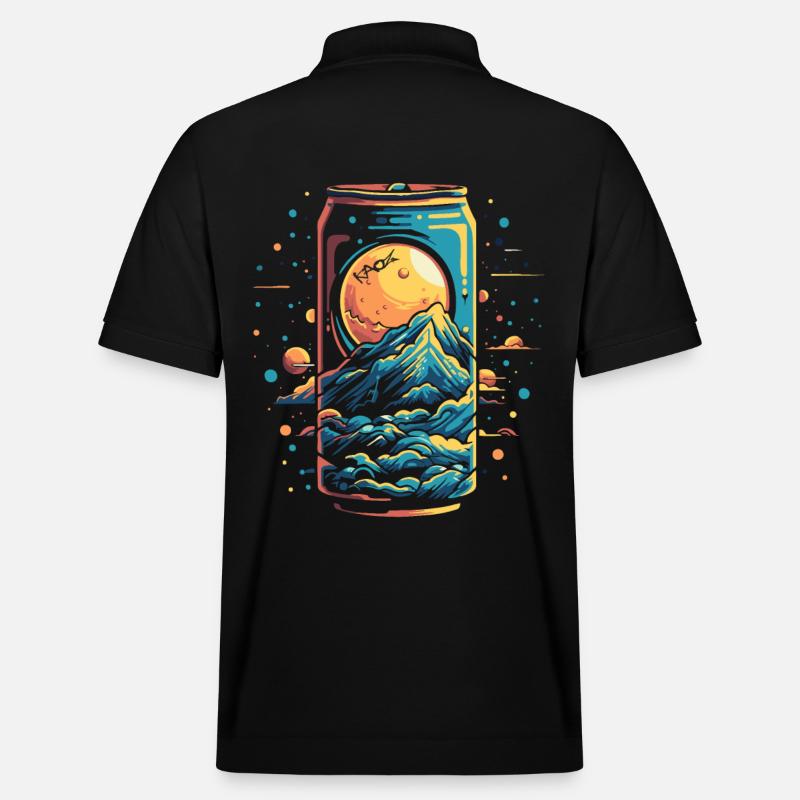 Boîte de soda Space Universe - Polo PREPSTER bio Stanley/Stella Unisexe - noir