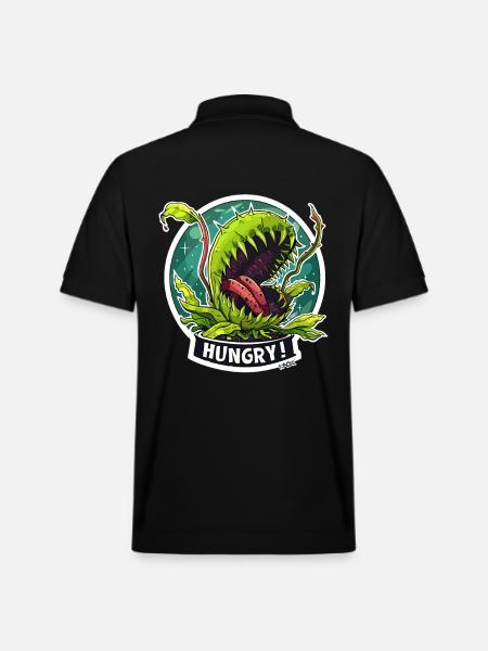 Carnivorous Plant: Always Hungry - Stanley/Stella Unisex Organic Polo Shirt PREPSTER - black