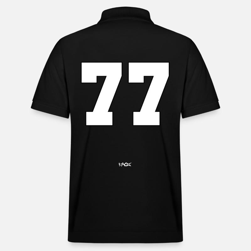 Die Nummer 77 - Stanley/Stella Unisex Bio-Poloshirt PREPSTER - Schwarz