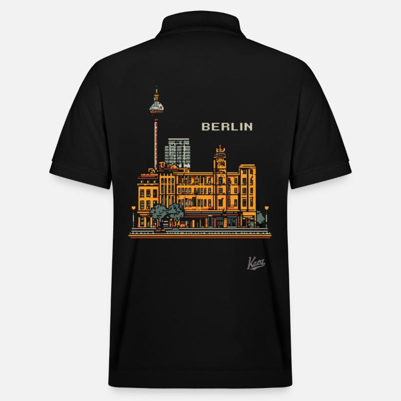 Pixel Berlin - Stanley/Stella Unisex Bio-Poloshirt PREPSTER - Schwarz