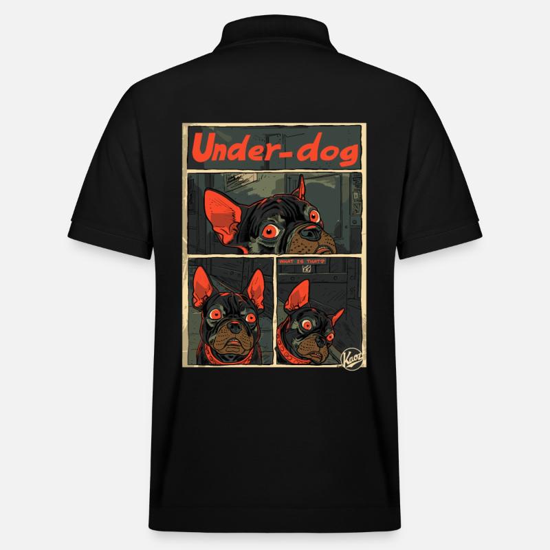 Le bouledogue français outsider - Polo PREPSTER bio Stanley/Stella Unisexe - noir