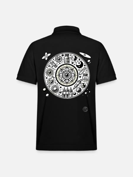Nerds for science - Stanley/Stella Unisex Organic Polo Shirt PREPSTER - black