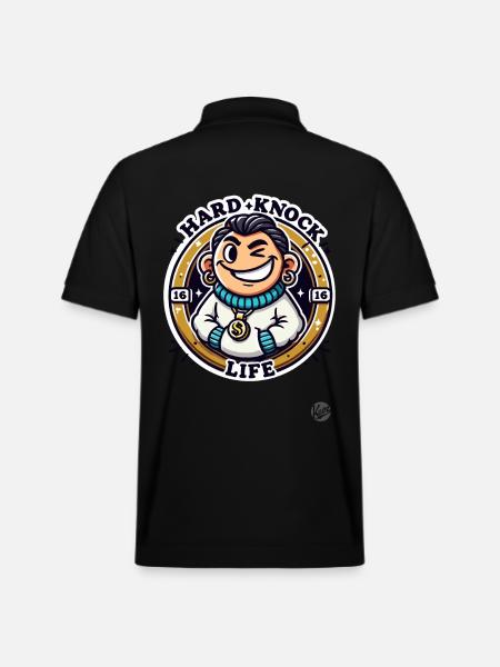 Rich guy, hard life - Stanley/Stella Unisex Organic Polo Shirt PREPSTER - black