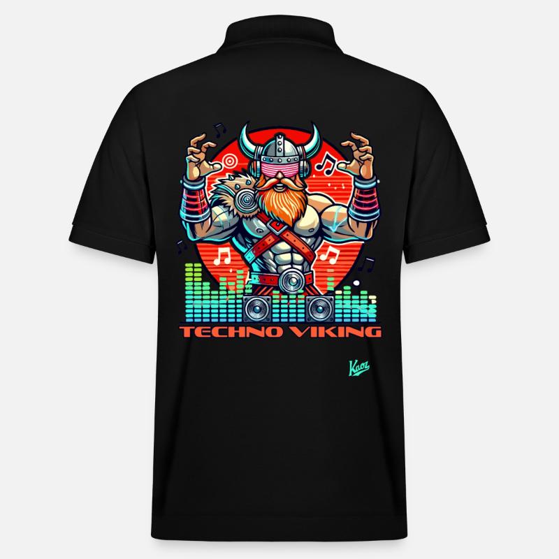 Techno-Musik Wikinger - Stanley/Stella Unisex Bio-Poloshirt PREPSTER - Schwarz