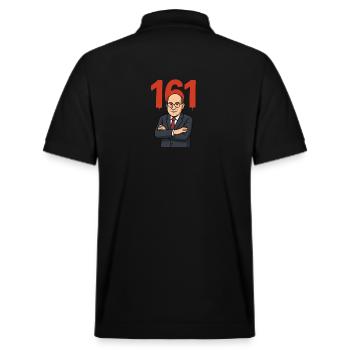161 - Polo PREPSTER bio Stanley/Stella Unisexe - noir - Dos - Andy (188cm)