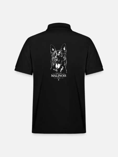 Malinois Dad Dog Dog Wilsigns - Stanley/Stella Unisex Organic Polo Shirt PREPSTER - black