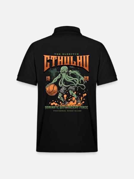 Baloncesto Cthulhu Culto Lovecraft Necronomicón - Polo orgánico unisex PREPSTER de Stanley/Stella - negro