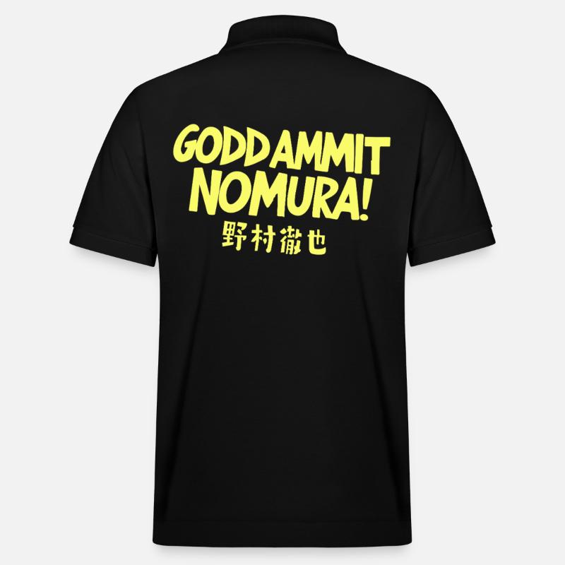 Goddammit Nomura – Design japonais - Polo PREPSTER bio Stanley/Stella Unisexe - noir