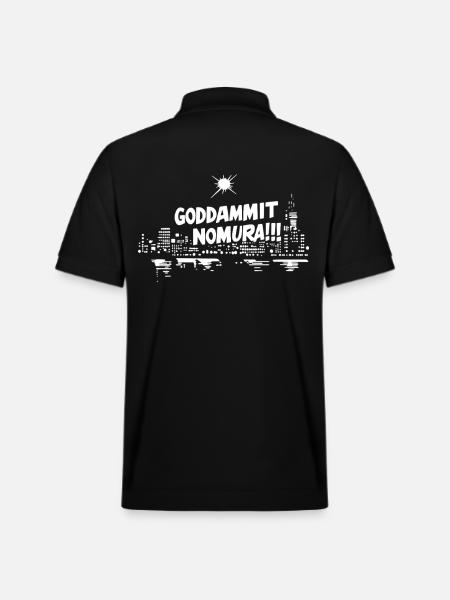 Goddammit Nomura – Skyline Design - Stanley/Stella Unisex Organic Polo Shirt PREPSTER - black