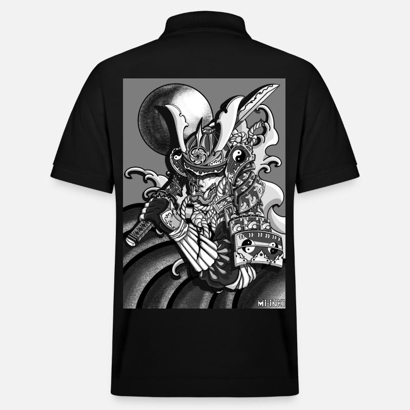 Half-Samurai - Stanley/Stella Unisex Bio-Poloshirt PREPSTER - Schwarz