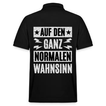 À la folie normale - Polo PREPSTER bio Stanley/Stella Unisexe - noir - Dos - Andy (188cm)