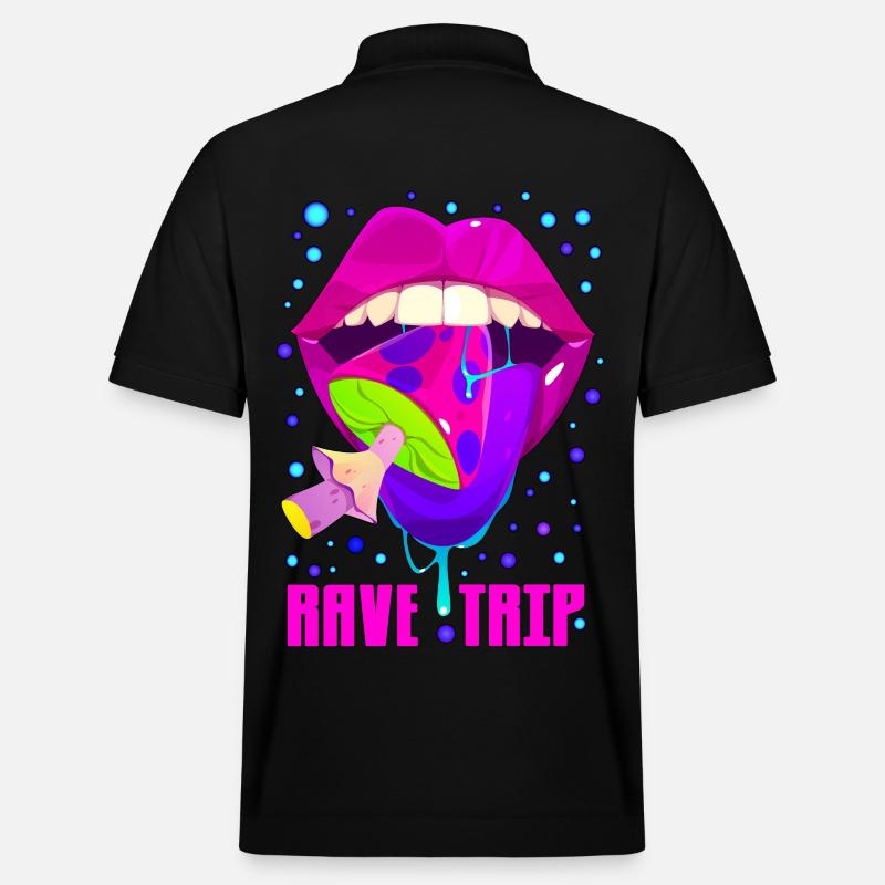 Rave Trip - Stanley/Stella Unisex Bio-Poloshirt PREPSTER - Schwarz