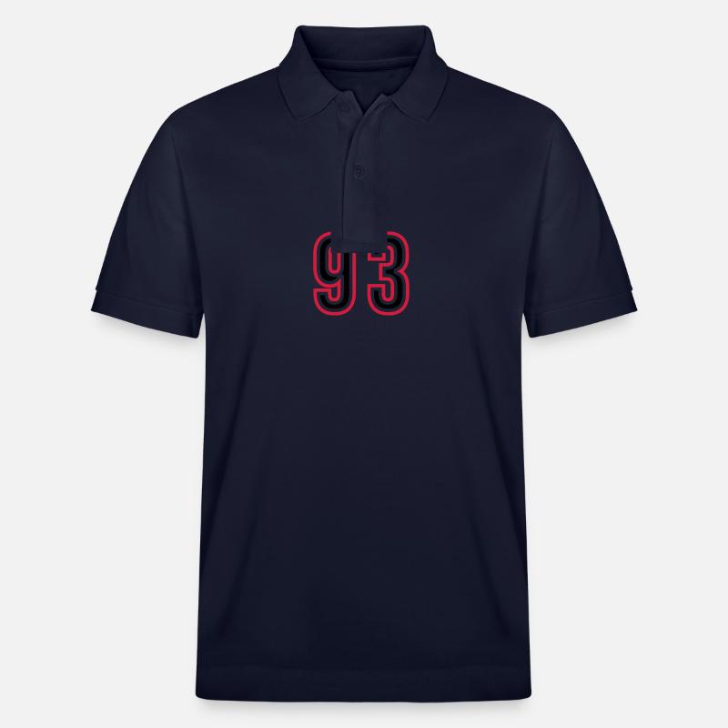 93 Nombre d’années Jersey - Polo PREPSTER bio Stanley/Stella Unisexe - bleu marine