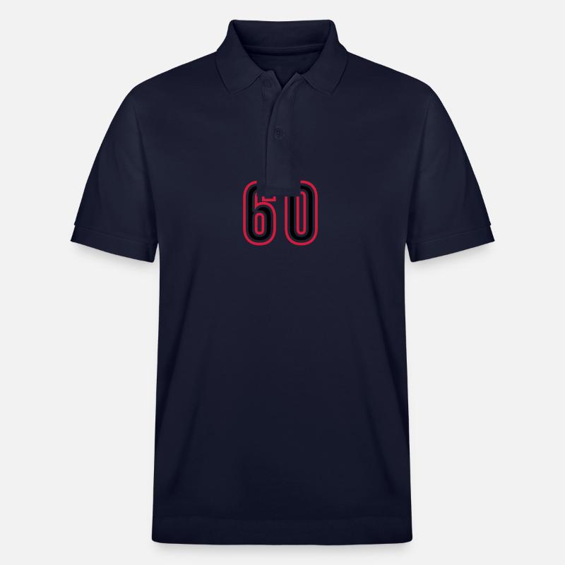 Maillot 60 Années Chiffres - Polo PREPSTER bio Stanley/Stella Unisexe - bleu marine