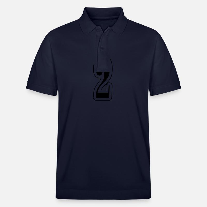 2 Symbole numérique - Polo PREPSTER bio Stanley/Stella Unisexe - bleu marine