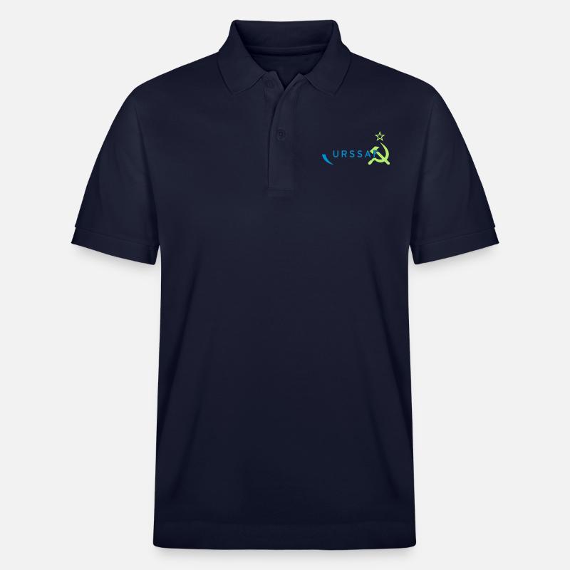 Logo URSS/ URSSAF Vert & Bleu - Polo PREPSTER bio Stanley/Stella Unisexe - bleu marine